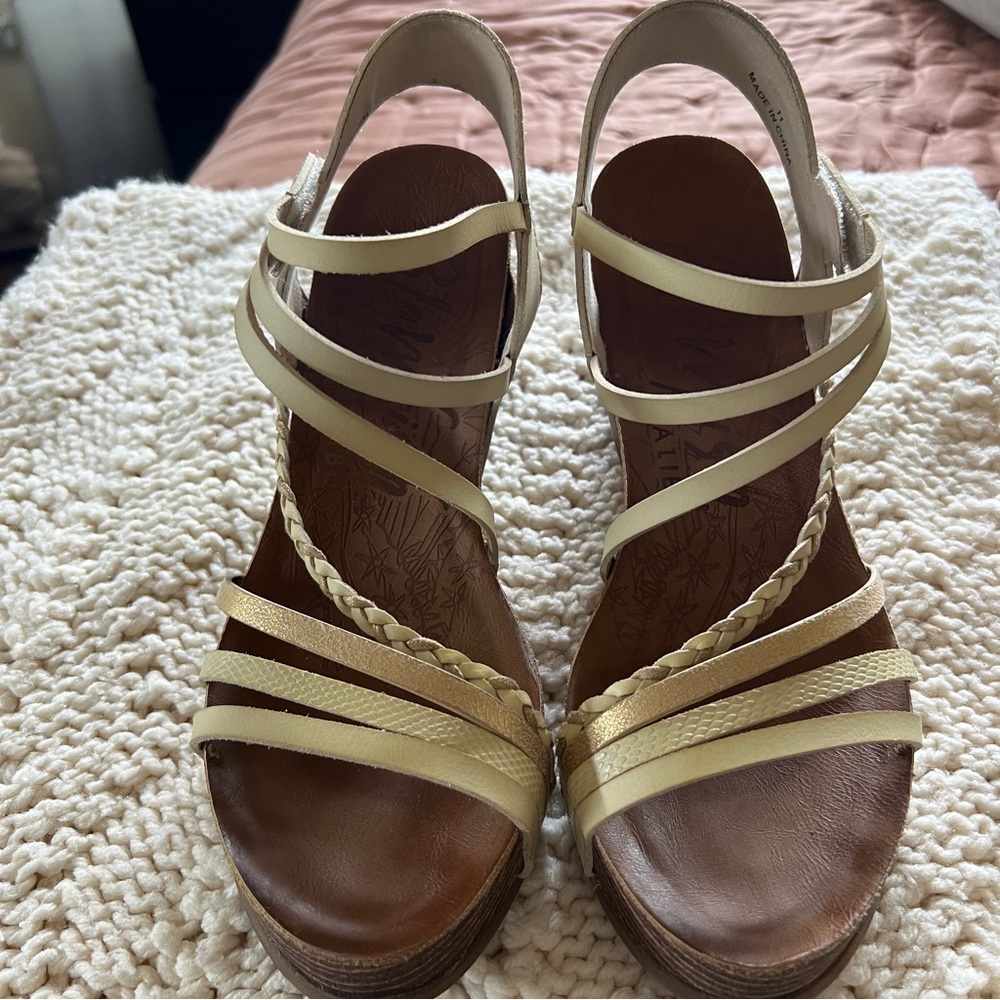 Blowfish Malibu Strappy Wedges - Size 11